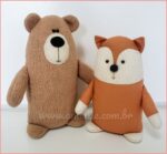 Projeto Digital PDF: Molde O Urso e A Raposa