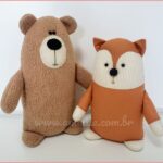 Projeto Digital PDF: Molde O Urso e A Raposa