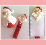 Projeto Digital PDF: Molde Papai Noel e Marcador