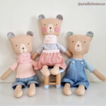 Projeto Digital PDF: Molde Trio de Ursos Fofos